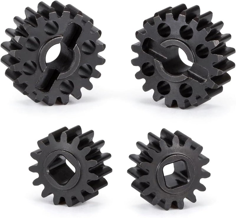 CobraCrawler Heat Treated Steel 15T/20T Portal Overdrive Gear 36% OD 12T/23T Standard Gear for Axial 1/10 Capra F9 SCX10 III AR45 Portal Axle (14T 21T) - Image 1